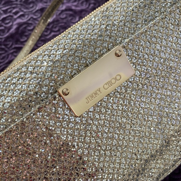 Authentic Vintage Jimmy Choo Gold Sequin Evening bag - Picture 11 of 11